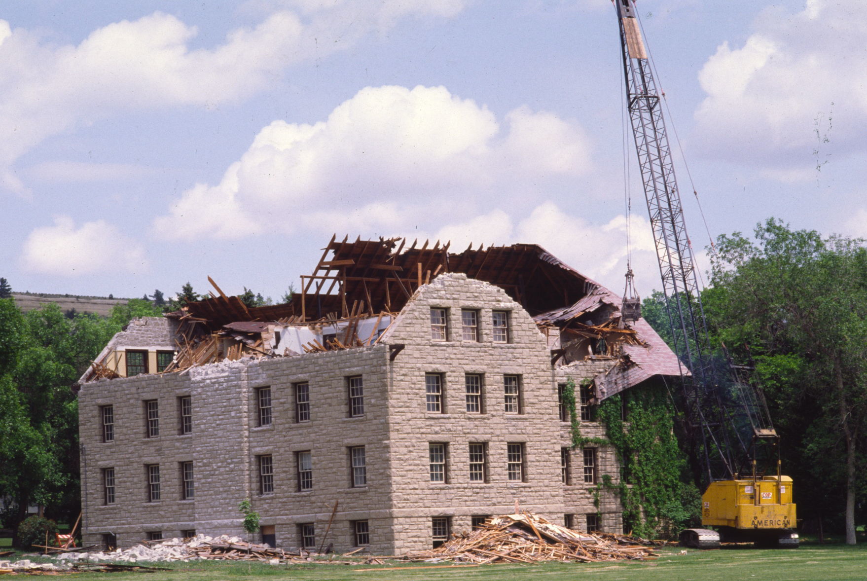 Kenney Hall demolition, May 1980